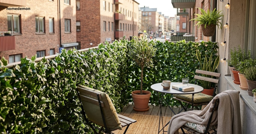 Fake Ivy Balcony Privacy: A Budget Favorite