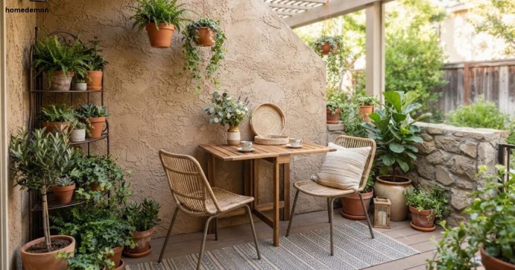 How Do You Style a Small Patio Bistro Set?