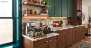 12 Small Kitchen Coffee Bar Station Ideas (Maximizing Tight Counter Space)