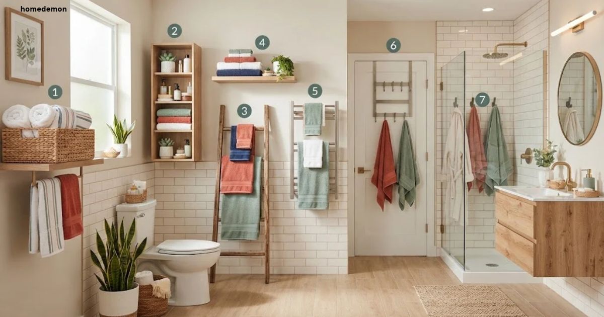 Small Bathroom Towel Storage Ideas: 7 Smart Space-Savers