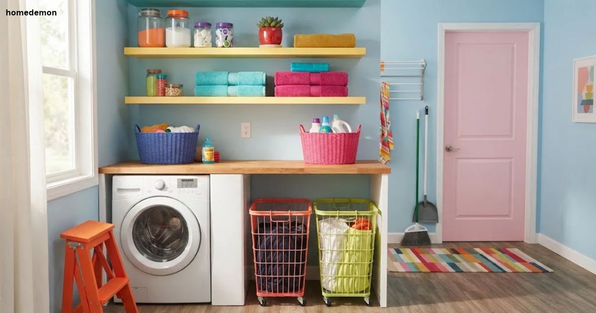 Small Laundry Room Shelving Ideas on a Budget